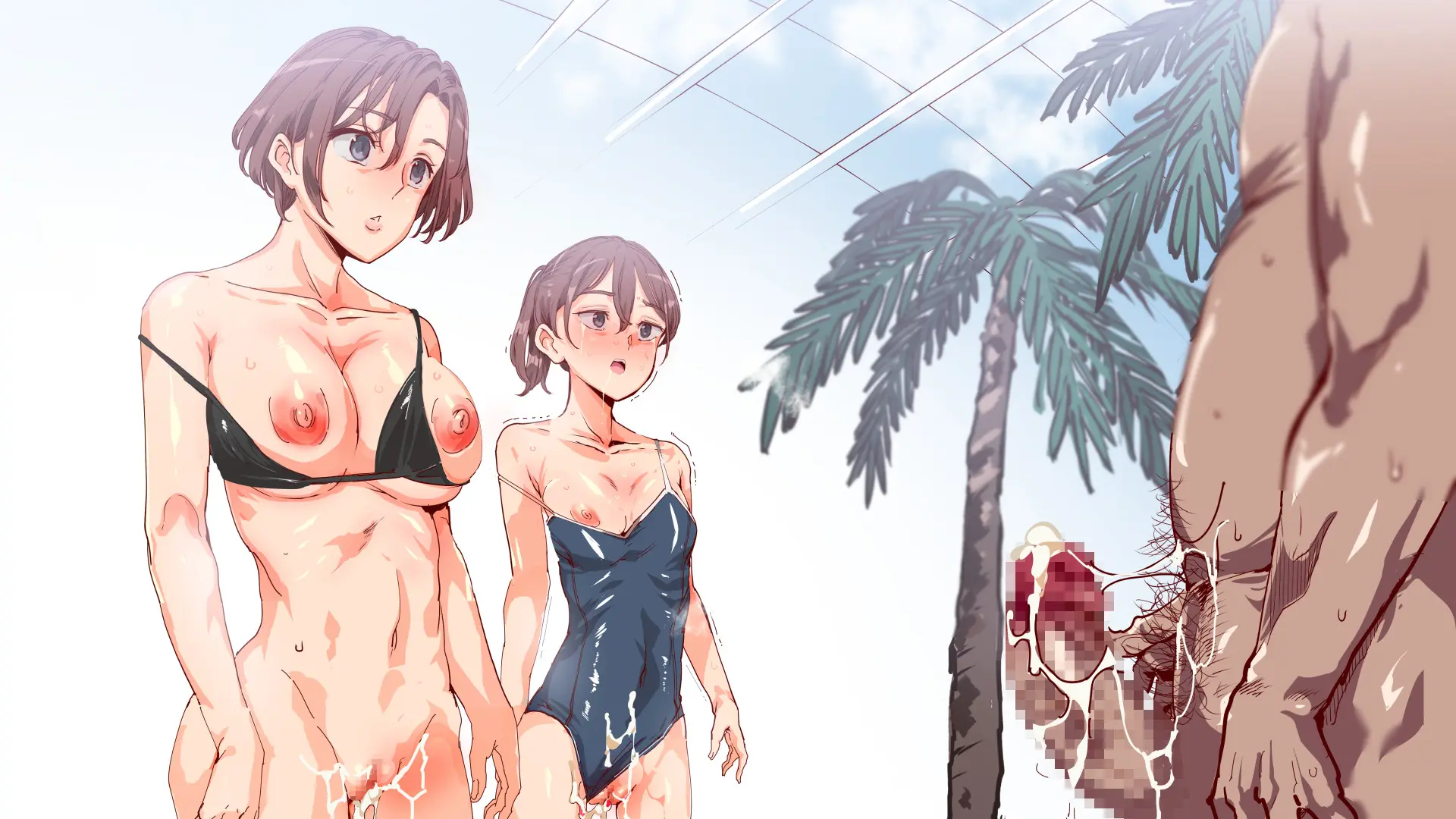Mukanshin Pool ~Au Onna Zenin, Sekuhara Shihoudai No Aruku Nama Onaho | 무관심 수영장 ~만나는 여자 전원 성희롱 무제한의 걸어다니는 생오나홀 ~